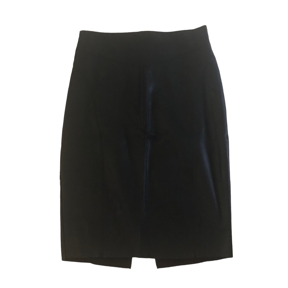 NWT Express Black Faux Leather Pencil Skirt